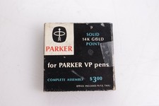 Vintage Parker VP 14K Gold Fine Nib Assembly with Original Box USA picture