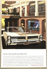 1964 Original Print Advertisement Full Page - Pontiac Is How. Vintage picture