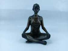 Meditation Yoga woman statue bronze figure Buddha Female temple picture
