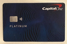 Capital One Platinum Promo Promotional Fake Faux Credit Card on Cardstock picture