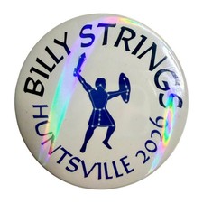 One Billy Strings Holographic Button Pin - Huntsville 2026 BMFS picture