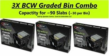 3X BCW Graded Certified Comic Book Storage Plastic Bin Stackable Box Heavy Duty picture