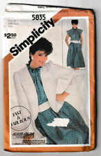 Simplicity 5835 Women's Pullover Dress & Unlined Jacket Size 10-14 picture
