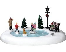 Lemax Silly Situation Skating Pond -Animated Holiday Village/Train/Carnival picture