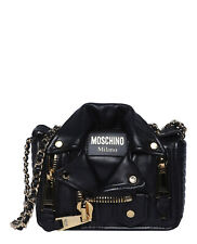 Moschino Womens M-Plaque Leather Crossbody Bag picture