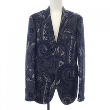 Etro Navy Jacquard Jacket Men's 48 Used Brand Rare Style (Ages 14+) picture