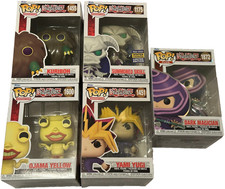 Funko Pop Yu-Gi-Oh Lot x5 w/ Protectors Dark Magician,Yugi,Summoned Skull,Ojama picture