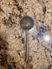 Vintage TIN WOODSMAN Pewter Co Medallion Pewter Coffee Scoop Spoon  picture