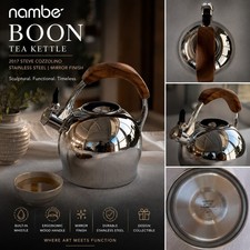 Nambe “Boon” Tea Kettle, 2017 Steve Cozzolino, stainless Steel Mirror Finish.￼ picture