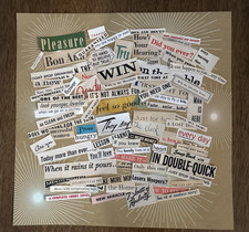 Hand Cut Vintage Words & Phrases Journal Inspiration Collage Create Ephemera 75+ picture