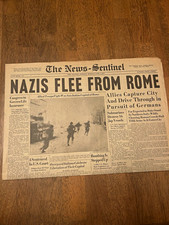The News-Sentinel 1944 Newspaper 