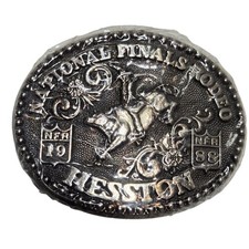 1988 Rodeo Belt Buckle Kids Bull Rider NOS National Finals Cowboy Small NFR picture