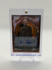 2026 Topps Chrome Star Wars Bail Organa Auto Benjamin Bratt Orange Refractor /25 picture