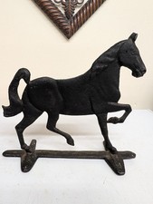 Vintage 1938 King's Genius Cast Iron Horse Doorstop Rife-Loth Saddlebred 12