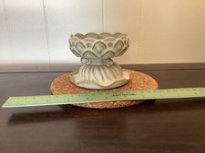 Song Dynasty Jun Ware Style Moon White Glaze Lotus Form Pedestal Vessel Chinese picture