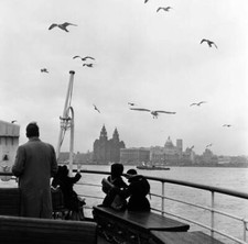 Liverpool Waterfront taken from the Birkenhead ferry boat 1962 OLD PHOTO 6 picture