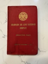 Vintage 1951 Seaboard Air Line Railroad Company Operating Rules Book picture