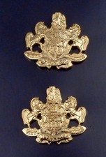 Pennsylvania Coat of Arms Collar Pins Polished Gold LARGE state crest picture