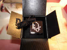 NIB Christian DIOR DICE #171 DIOR PLAY Bet on Pink Swarovski Crystal Dice Charm picture