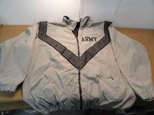 DISCONTINUED ARMY IPFU GRAY PHYSICAL FITNESS PT ALL WEATHER JACKET XL picture