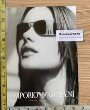 Emporio Armani Metal Frame Sunglasses 2002 Fashion Magazine Print Advertisement picture