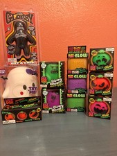 NeeDoh Rare Halloween Lot 17 NEW Glowy Ghost Nice Cube Glow Jack-Glow Lantern picture