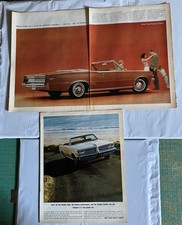 Lot of 3* 1964 Pontiac Tempest Lemans Catalina convert*Original* car ad print c picture