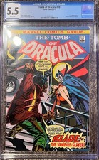 Tomb of Dracula #10 CGC 5.5 White Pages Marvel Comics 1973 Fresh Grade 1st Blade picture