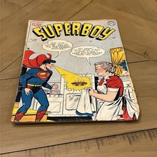 Superboy #8 DC Comics 1950 - 1st Superbaby - Key Superman Action Loose Cover picture