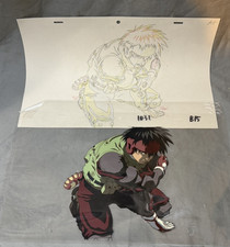 Spriggan 1998 Yu Ominae vs Fatman Original Production Cel & Douga B15 picture