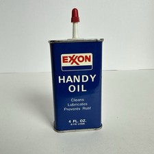 Vintage EXXON Handy Oil 4 oz Tin NEW SEALED picture