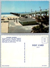 Continental Oceanside California Pier Beach Longest West Coast Aztec Postcard picture