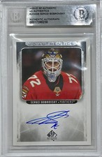 Sergei Bobrovsky Autographed 2020-21 Upper Deck SP Authentic UD Card - Beckett picture