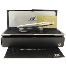 NEVER INKED 1995 MONTBLANC N°146 STERLING BARLEY OVERLAY 18K M NIB FOUNTAIN PEN picture