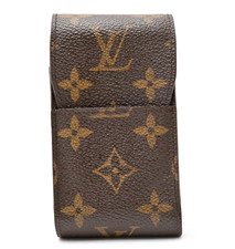 LOUIS VUITTON Monogram Cigarette Case Etui Purse M63024 Brown Auth picture