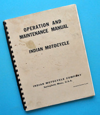 1930's-40's Indian Motorcycle Service Manual Scout 45 & 30.50 Restoration Book picture