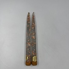 Vintage Lucite Taper Candles Pair 8