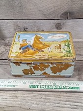Vintage 1954 Gene Autry Melody Ranch Metal Lunchbox NO THERMOS picture