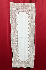 SUPERB Antique Lace Table Runner Victorian Edwardian picture