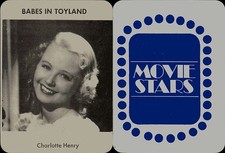 CHARLOTTE HENRY Rgi/Athol 1974 Movie Star Trade Card picture