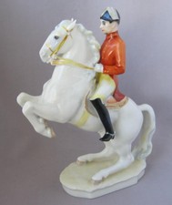 Original Hutschenreuther Germany Porcelain Lipizzaner Horse Rider Austria Vienna picture