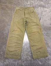 Vintage WW2/ 1940s P-41 stenciled USMC HBT trousers picture