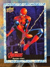 2024 Upper Deck Marvel Avengers Blue Foil #20 Spider-Man 💎 picture