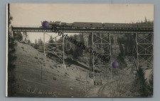 RPPC Southern Pacific Railroad Trestle COLFAX CA California Real Photo Postcard picture