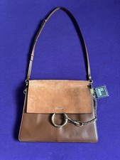 Chloé Faye Shoulder Bag Medium Brown/Orange Exotic Leather/Suede picture
