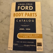 1944-1952 Ford Body Parts Catalog June 1956 Passenger Cars Trucks Form 3605 picture
