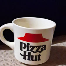 Vintage 1978 Pizza Hut Coffee Mug Boy Scouts SantaFe Trail Council Touchdown USA picture