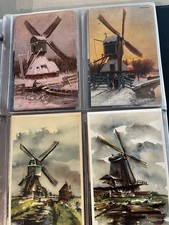 Huge Collection Of Dutch Windmill Postcards  Lot Of 262 Vintage In Binder picture