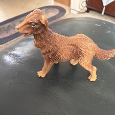 Unique Vintage Hard Plastic Dog Figurine LOOK picture