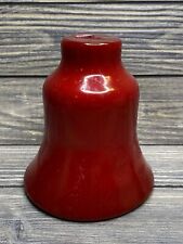 Vintage Paul Hoge Creations Bright Red Christmas Bell Candle 5” picture